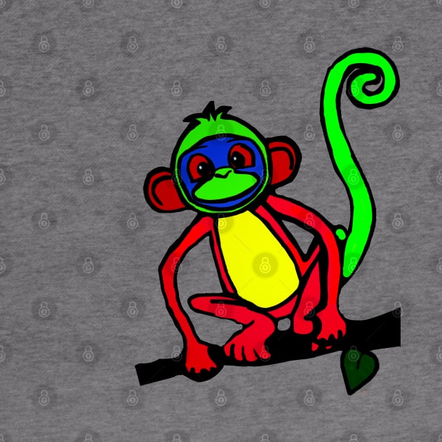 Colorful monkey by MAGICOART